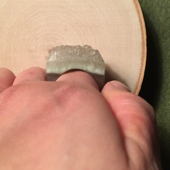 Druzy Ring size 9 - Picture 6 of 8